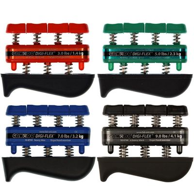 Digi-Flex Hand Exercisers Combo - Set of 4, 3 lb / 5 lb / 7 lb / 9 lb, Red/Green/Blue/Black by Digi-Flex