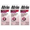 Afrin Original Maximum Strength 12 Hour Nasal Congestion Relief Spray - 3 bottles, 1 FL OZ (30mL) each. Total 3 FL OZ (90 mL) view 1