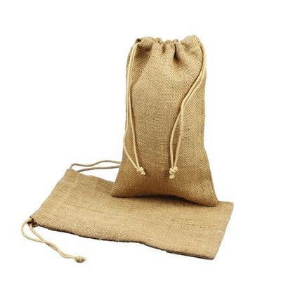 AK TRADING CO. Burlap Gift Bags Hessian Jute Favor Bags Linen Jewelry Pouches with Drawstring for Birthday Wedding Thanksgiving Christmas Gift Bag - 3"x5" - Natural