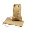 AK TRADING CO. Burlap Gift Bags Hessian Jute Favor Bags Linen Jewelry Pouches with Drawstring for Birthday Wedding Thanksgiving Christmas Gift Bag - 3"x5" - Natural view 1