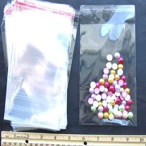 1000pc Self Adhesive Resealable Clear Plastic Cellophane Poly Bag 4"x 6" (cello-F) US Seller