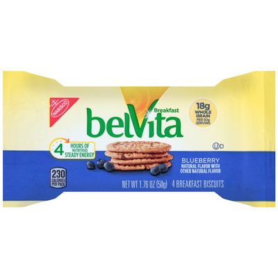 Belvita Breakfast Bar, Blueberry, 1.76 Ounce (Pack of 64)