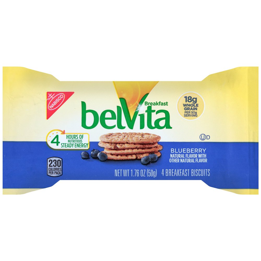 Belvita Breakfast Bar, Blueberry, 1.76 Ounce (Pack of 64)