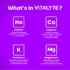 Vitalyte Electrolyte Powder Packets - Isotonic Clean Electrolyte Hydration Drink Mix - Single Serve Rehydration Packets with No Artificial Colors, Flavors or Sweeteners (Grape, Pack of 25) view 3