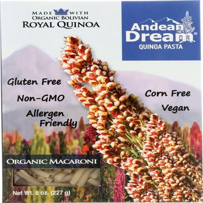 Andean Dream, Quinoa Pasta, Macaroni