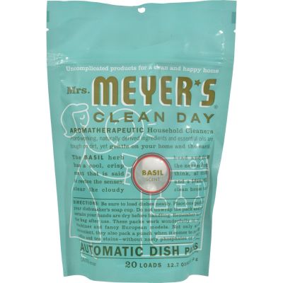 Mrs. Meyer'S Auto Dshwsh Pks Basil 12.7 Oz97