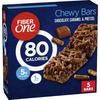 Fiber One 80 Calorie Chewy Snack Bars, Chocolate Caramel and Pretzel, 5 Ct, 4.1 oz view 1