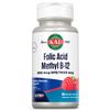 Kal 800 Mcg Folic Acid Methyl B-12 Tablets, Raspberry, 60 Count view 1