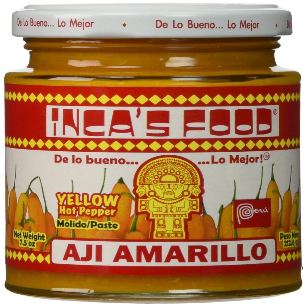 Inca's Food Aji Amarillo Paste - Hot Yellow Peruvian Pepper Paste 7.5 oz (3 PACK)