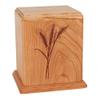 Wood Cremation Urn - Natural Cherry Wheat view 1