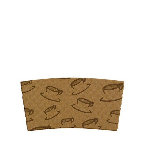 Java Jacket Natural Kraft Scatter Coffee Cup Print 12-24 Oz