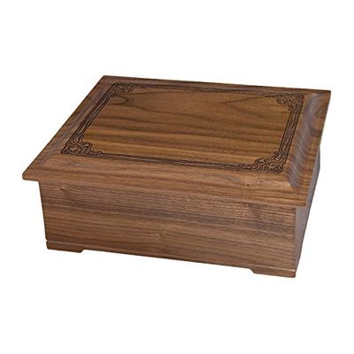 Wood Cremation Urn - Walnut Renaissance Companion