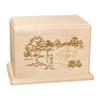 Wood Cremation Urn - Maple Golf Wood view 1
