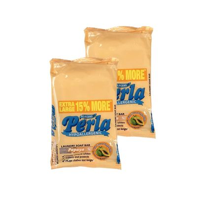 PERLA Papaya Laundry Soap by P&G (2 x 115g Extra Large bars) SEALED