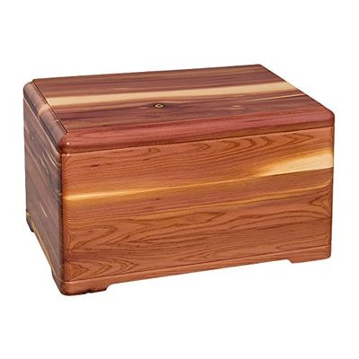 Wood Cremation Urn - Cedar Designer