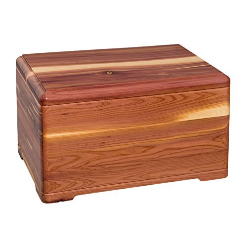 Wood Cremation Urn - Cedar Designer