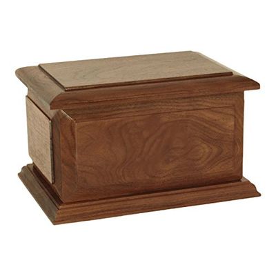 Wood Cremation Urn - Boston Walnut