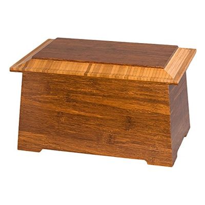 Wood Cremation Urn - Bamboo Sonata