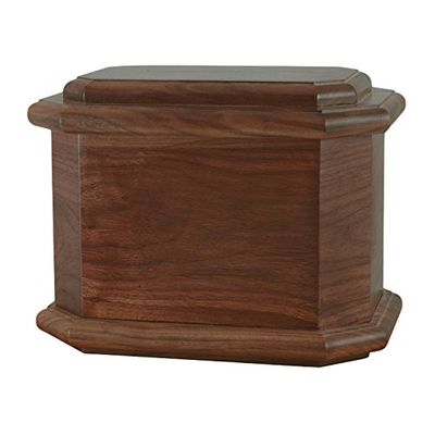Wood Cremation Urn - Walnut Diplomat