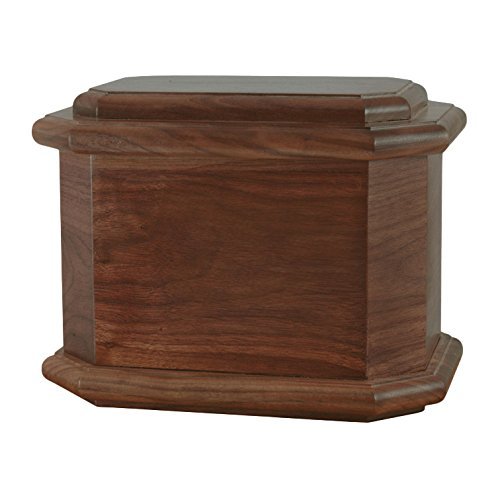 Wood Cremation Urn - Walnut Diplomat