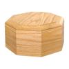 Wood Cremation Urn - Oak Octagon view 1