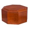 Wood Cremation Urn - Cherry Octagon view 1