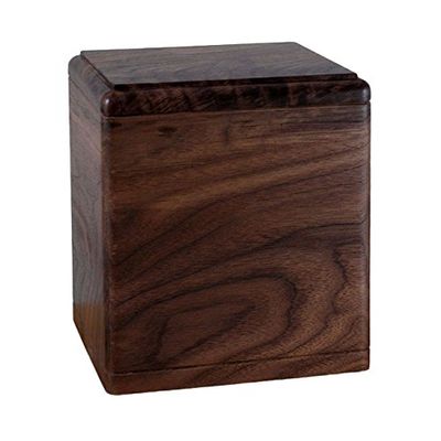 Wood Cremation Urn - Walnut President