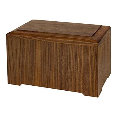 Wood Cremation Urn - Walnut Marquis