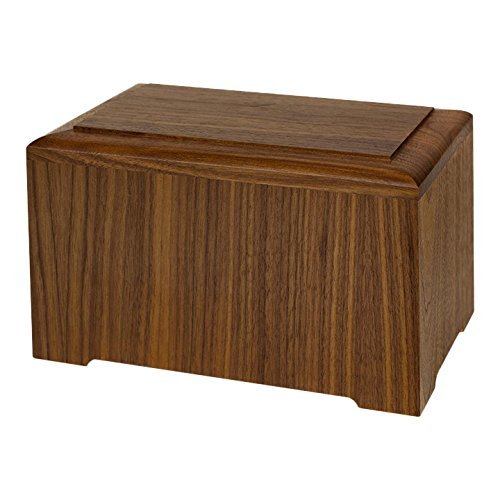 Wood Cremation Urn - Walnut Marquis