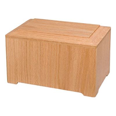 Wood Cremation Urn - Oak Marquis