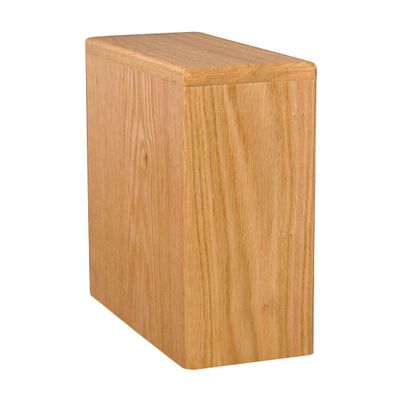 Wood Cremation Urn - Oak Bookshelf