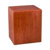 Wood Cremation Urn - Cherry Cube view 1