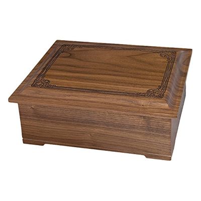Wood Cremation Urn - Walnut Renaissance