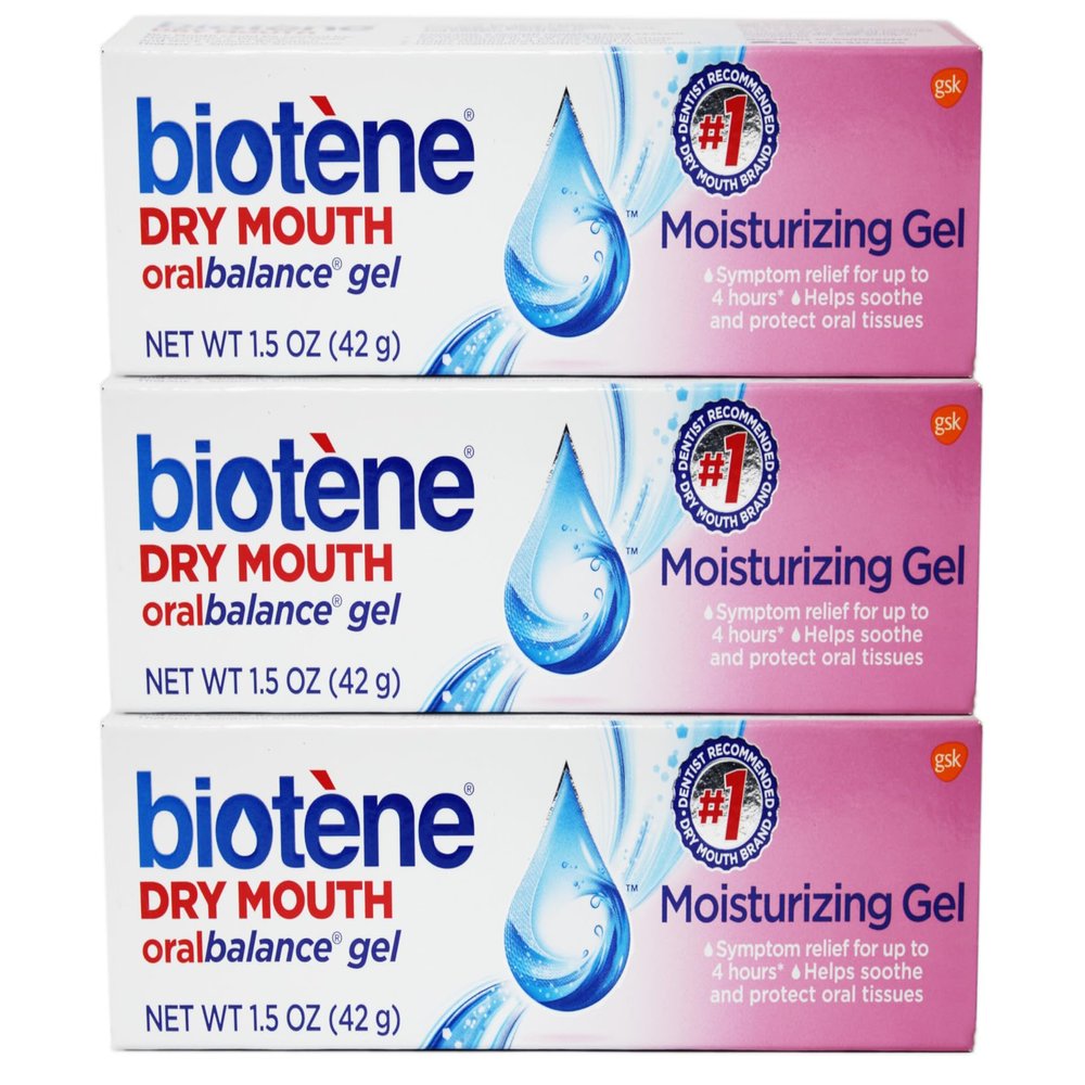 Biotene Oralbalance Dry Mouth Moisturizer Gel 1.50 oz (Pack of 3)