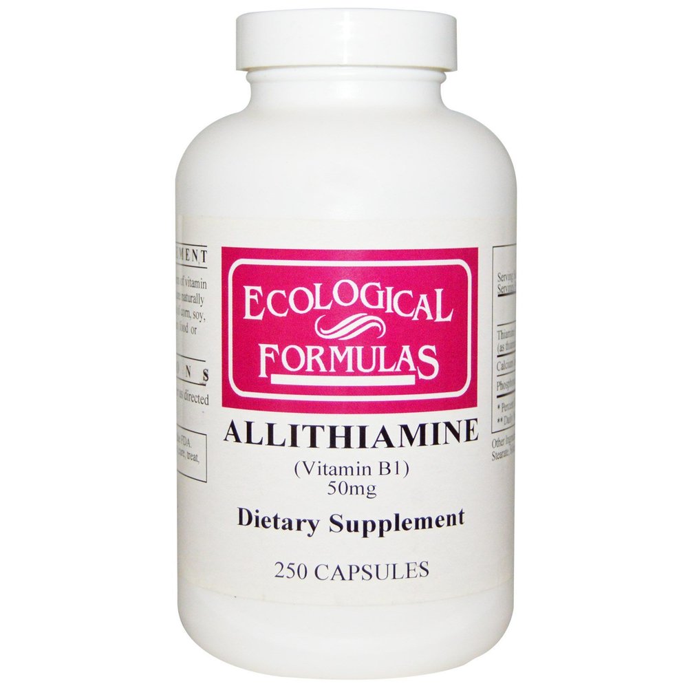 Ecological Formulas Allithiamine Vitamin B1, 50 mg, 250 Capsules