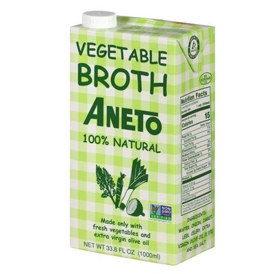 Aneto 100% Natural Vegetable Broth 34 fluid ounce | Made in Spain | Whole Ingredients | Gluten Free | (6)