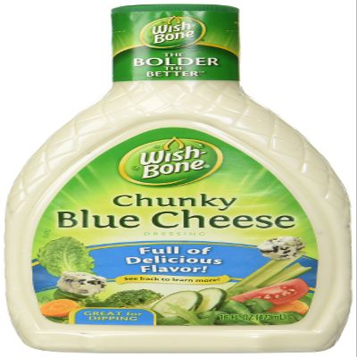 Wish-Bone Chunky Blue Cheese Salad Dressing, 15 Ounce Bottle (Pack of 3)