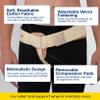 URIEL Right Side Hernia Belts for Men - Inguinal Hernia Belt for Men, Pre and Post Surgery Truss, Size Large, Cream (39.8-44.5 Inches) view 2