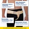 URIEL Left Side Hernia Belts for Men - Inguinal Hernia Belt for Men, Pre and Post Surgery Truss, Size Large, Cream (39.8-44.5 Inches) view 2
