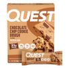 Quest Nutrition Chocolate Chip Cookie Dough Protein Bars, 21g Protein, 4, Net Carbs, 1g Sugar, High Fiber, Gluten Free, Keto Friendly, 4 Count view 1