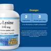 Natural Factors, L-Lysine 500 mg, 180 Vegetarian Capsules view 3