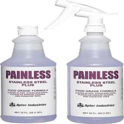 Apter Industries Painless Stainless-Steel Cleaner, 32oz. (Pack of 6)