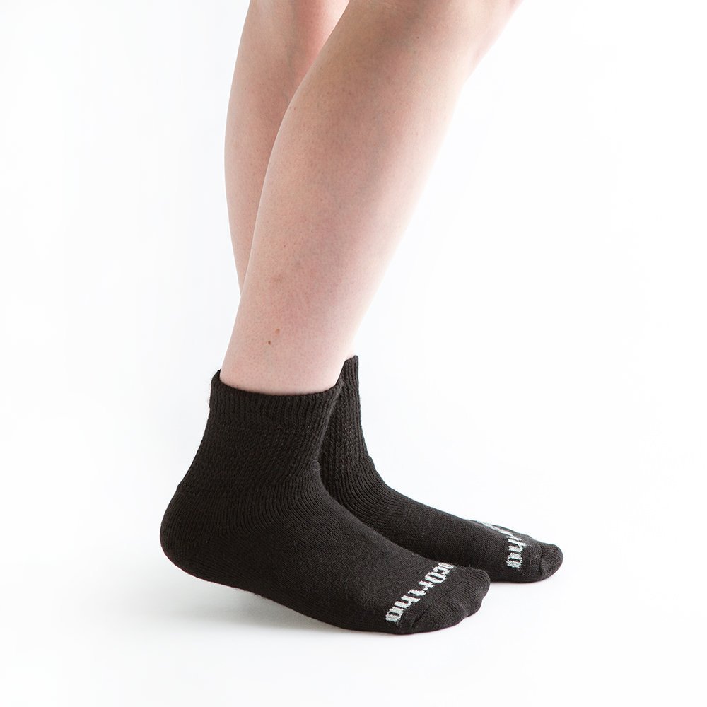 Doc Ortho Loose Fit Diabetic Socks  Non-Binding 1/4 Crew for Men & Women, Circulation & Comfort, 3 Pairs
