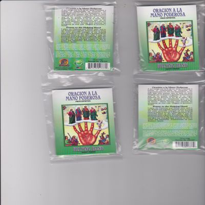 1 pkt ORACION A LA MANO PODEROSA POLVO ESPIRITUAL * HELPING HAND POWDER 1/2 oz pkt from Hibiscus Express