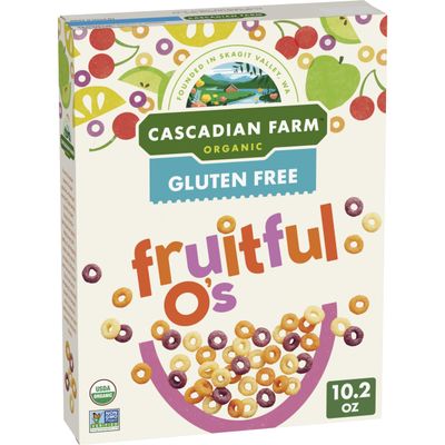 Cascadian Farm Organic Cereal, Fruitful O's, 10.2 Oz