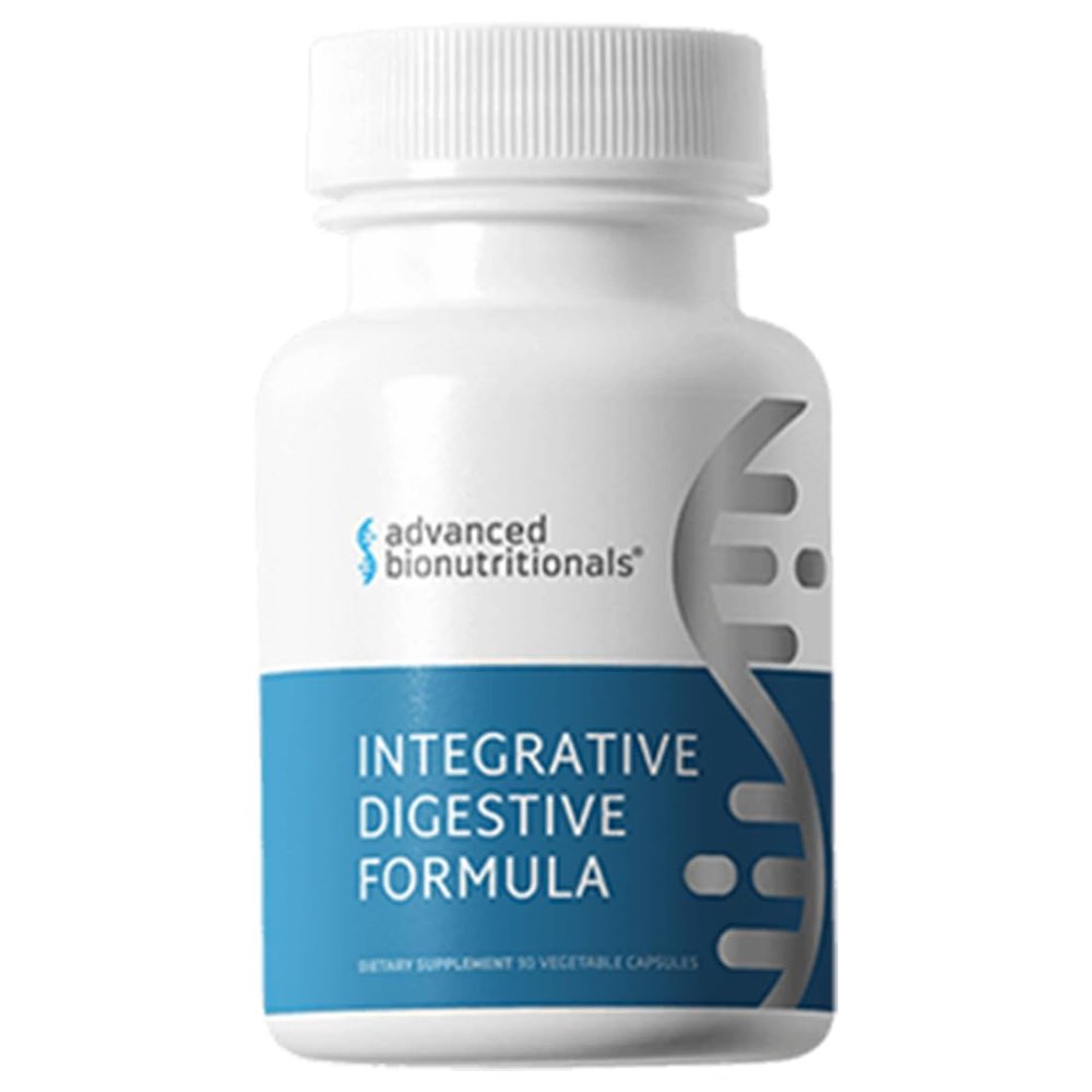 Advanced Bionutritionals  Integrative Digestive Formula, Support Healthy Digestion with Ginger Root, Natural Digestive Relief for Heartburn, Bloating, Constipation, Diarrhea, Non GMO (60 Tablets)
