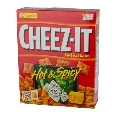 Cheez It Sunshine Hot and Spicy Cracker -- 12 per case.