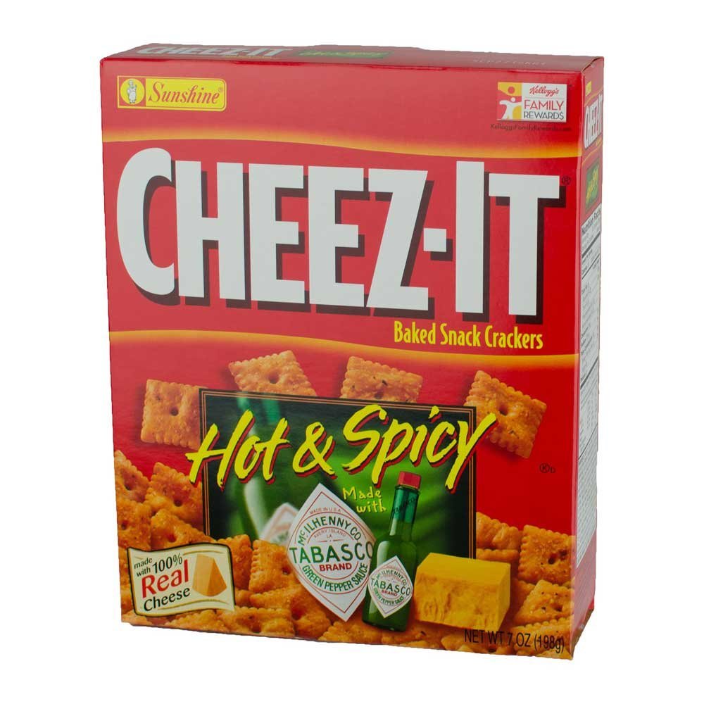 Cheez It Sunshine Hot and Spicy Cracker -- 12 per case.