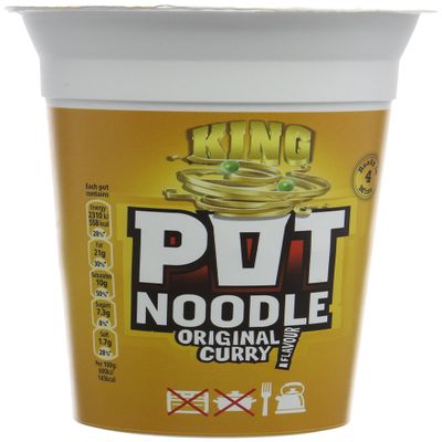 Pot Noodle King Original Curry, 114 g