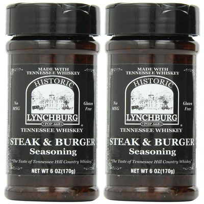 Historic Lynchburg Tennessee Whiskey Steak & Burger Seasoning - 2 Pack